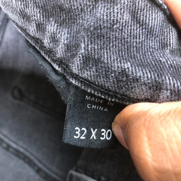 DSTLD Jeans Skinny Black Charcoal Wash Size 32x30 Denim Tapered - Picture 5 of 11